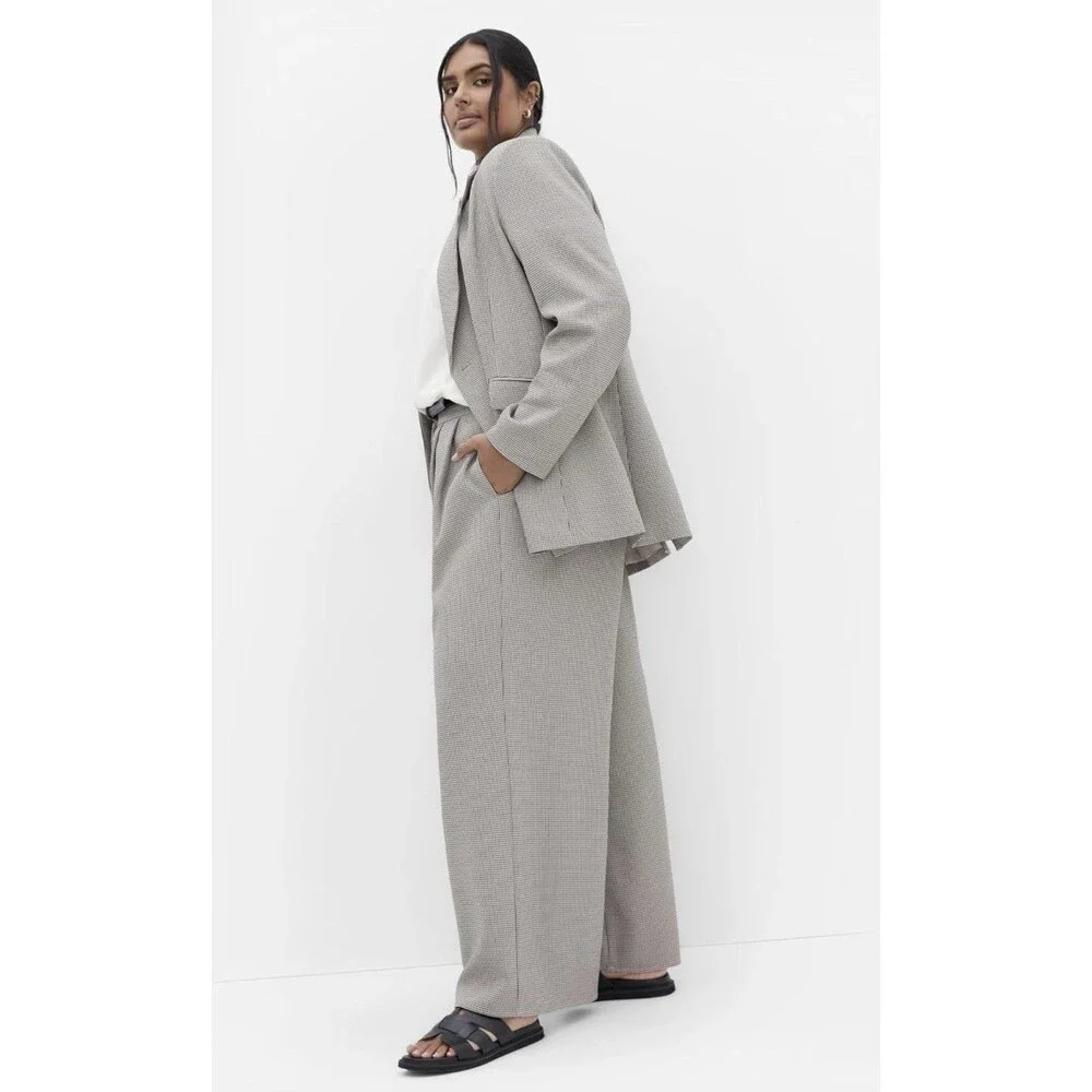 City Chic Women's Plus Size Pants - Hailey Check - Size 18